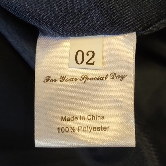 Short Tullle Sequins Homecoming Dress Sarah Bridal Navy 2 - Picture 10 of 10